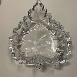 Marquis by Waterford Aspen Leaf Dish Lead Crystal Made in Germany 143567 NEW